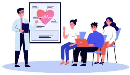 お試し瞑想研修のイメージイラスト